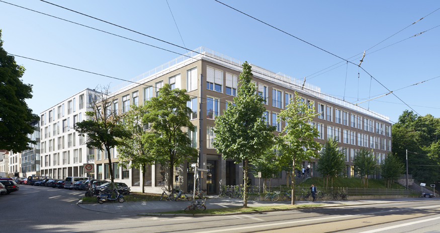 Montgelas Park München, Wohn- und Bürogebäude