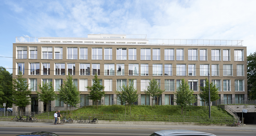 Montgelas Park München, Wohn- und Bürogebäude